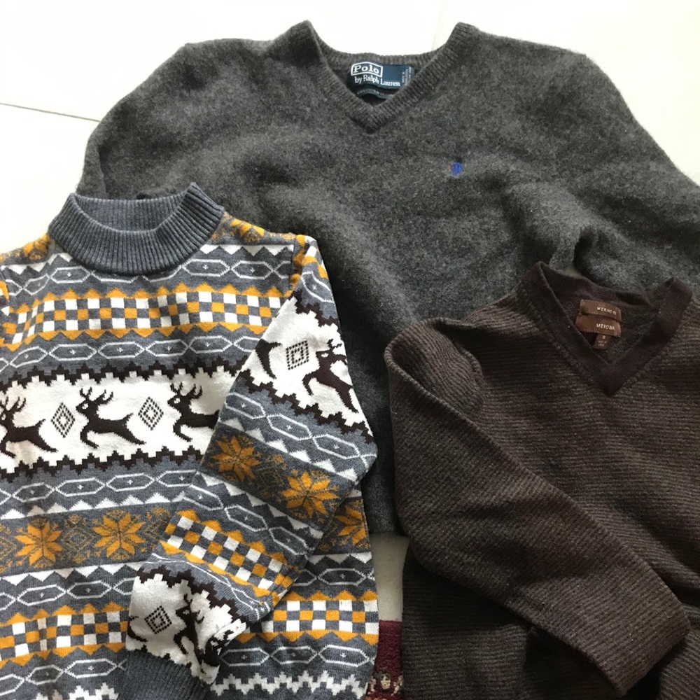 Lot of 3 wool sweaters Polo by Ralph Lauren Polo